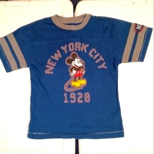 Disney "New York" Tee. Navy/Grey 4T